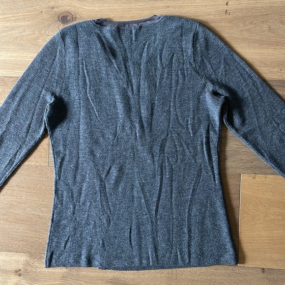 Elie Tahari 100% Merino Wool Long Sleeve Sweater Size Large - Picture 9 of 12